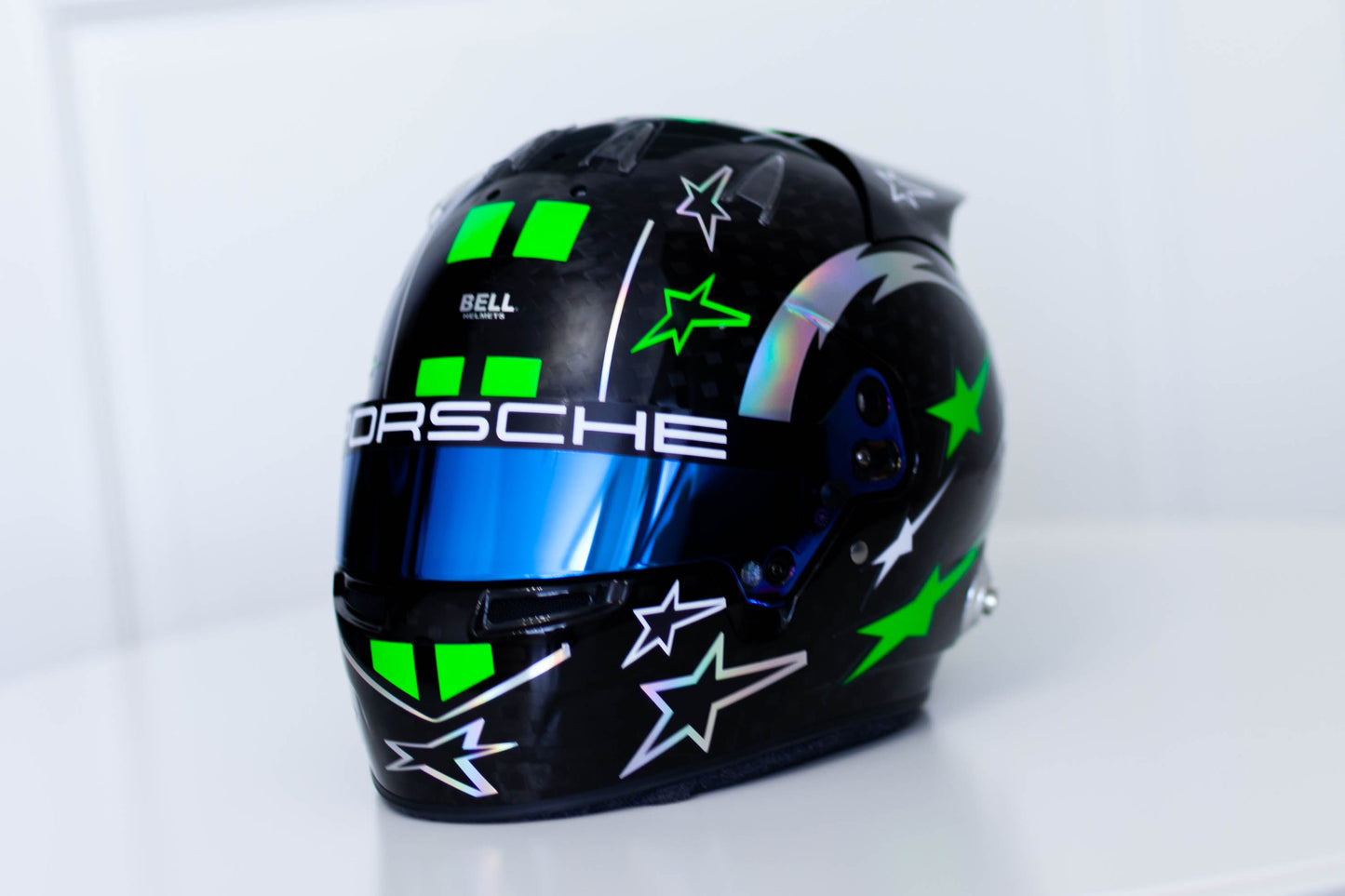 HULK Sticker Kit with part FLUO for helmet v.2 (design pack) (Karting, Motorsport, Moto)
