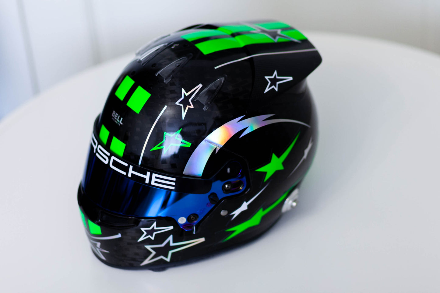 HULK Sticker Kit with part FLUO for helmet v.2 (design pack) (Karting, Motorsport, Moto)
