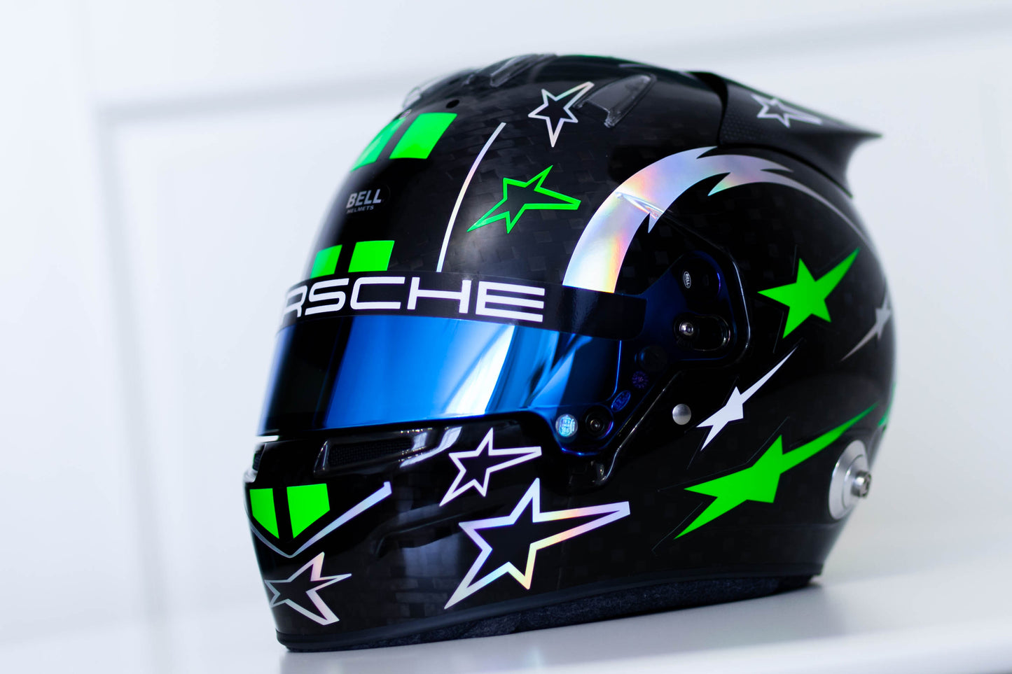 HULK Sticker Kit with part FLUO for helmet v.2 (design pack) (Karting, Motorsport, Moto)