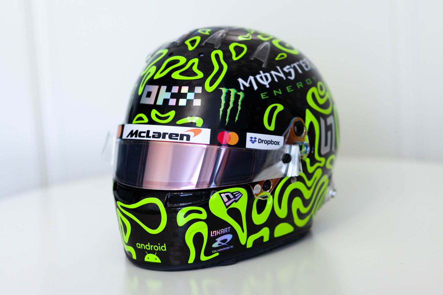 LANDO 2025 Sticker Kit for helmet Color Scheme 1 in FLUO (design pack) (Karting, Motorsport, Moto)