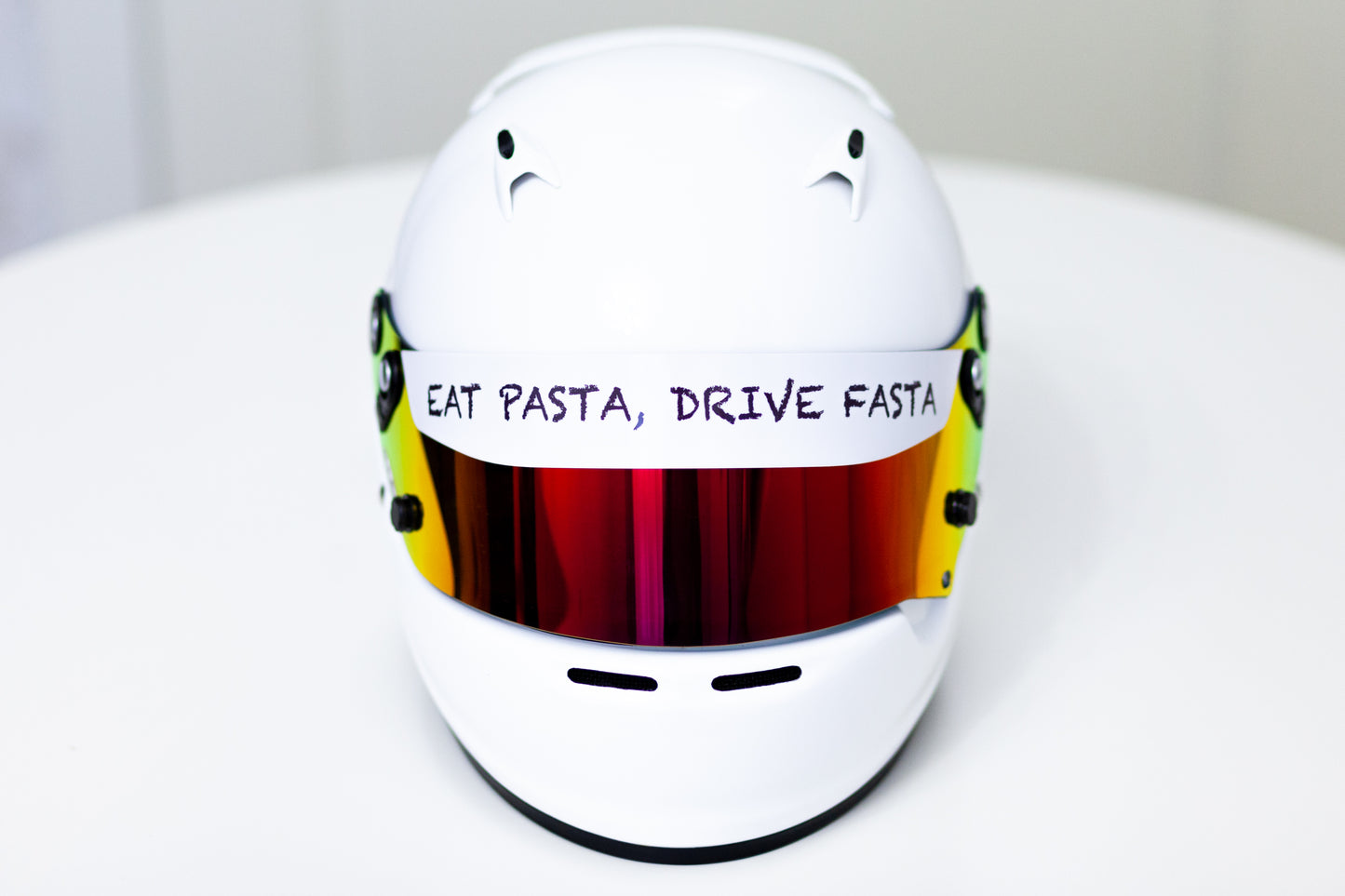 EAT PASTA Sticker for visor (Karting, Motorsport, Moto)