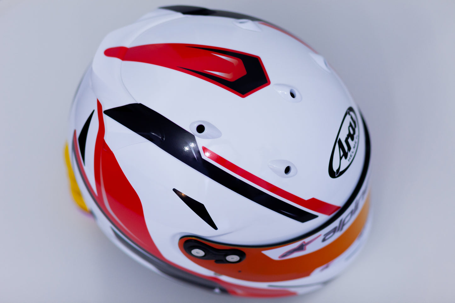 SPEED Stickers for helmet Color scheme #1 (design pack) (Karting, Motorsport, Moto)