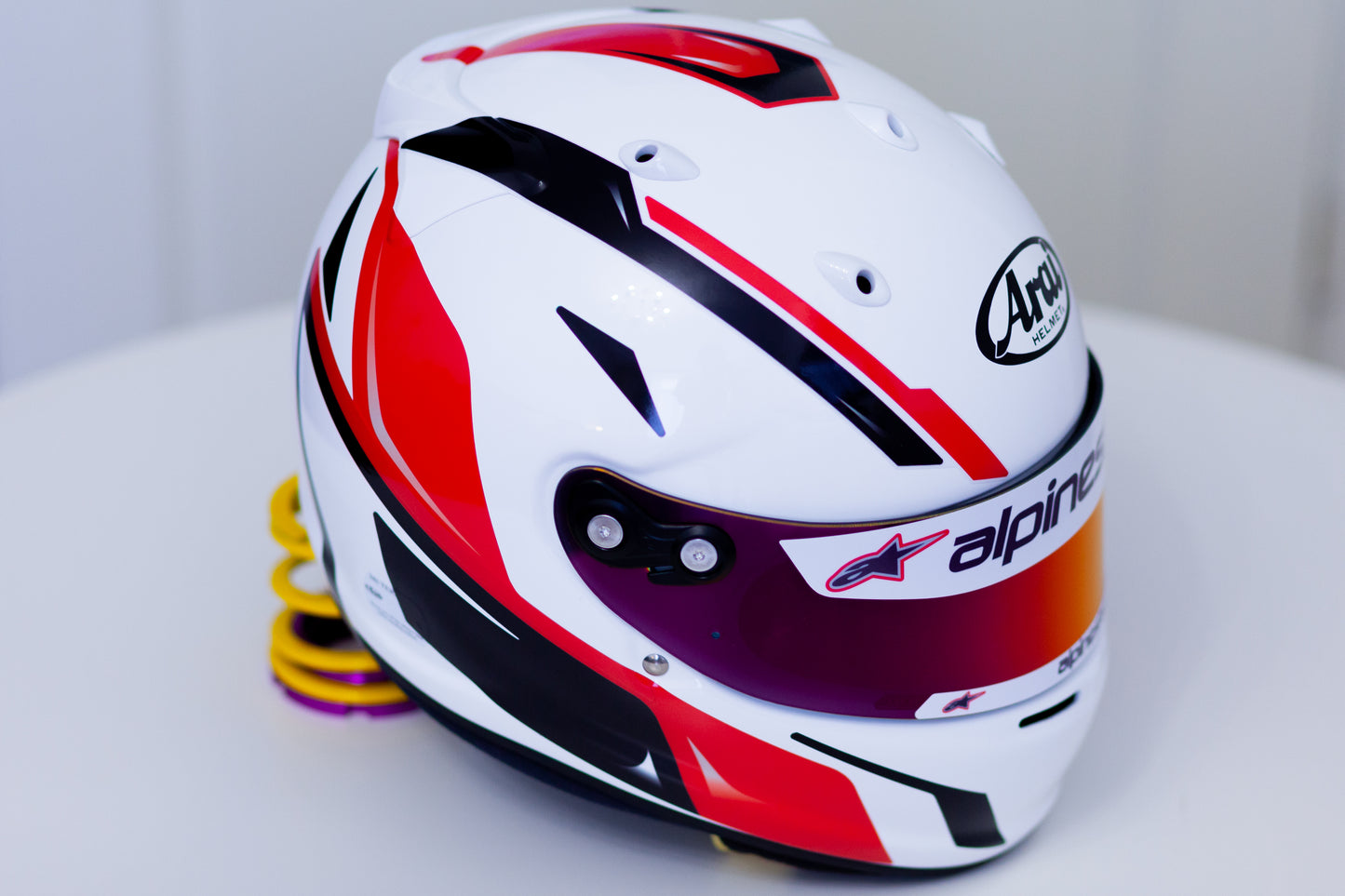 SPEED Stickers for helmet Color scheme #1 (design pack) (Karting, Motorsport, Moto)