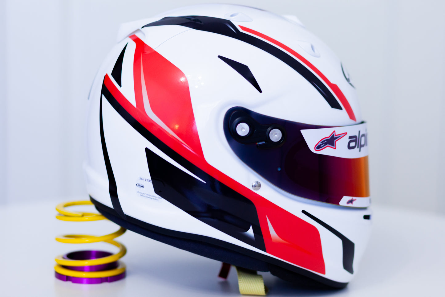 SPEED Stickers for helmet Color scheme #1 (design pack) (Karting, Motorsport, Moto)