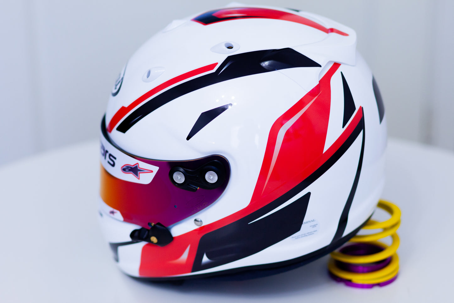 SPEED Stickers for helmet Color scheme #1 (design pack) (Karting, Motorsport, Moto)
