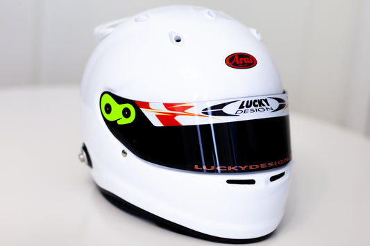 Lucky Design visor stripe for helmet (Karting, Motorsport, Moto)