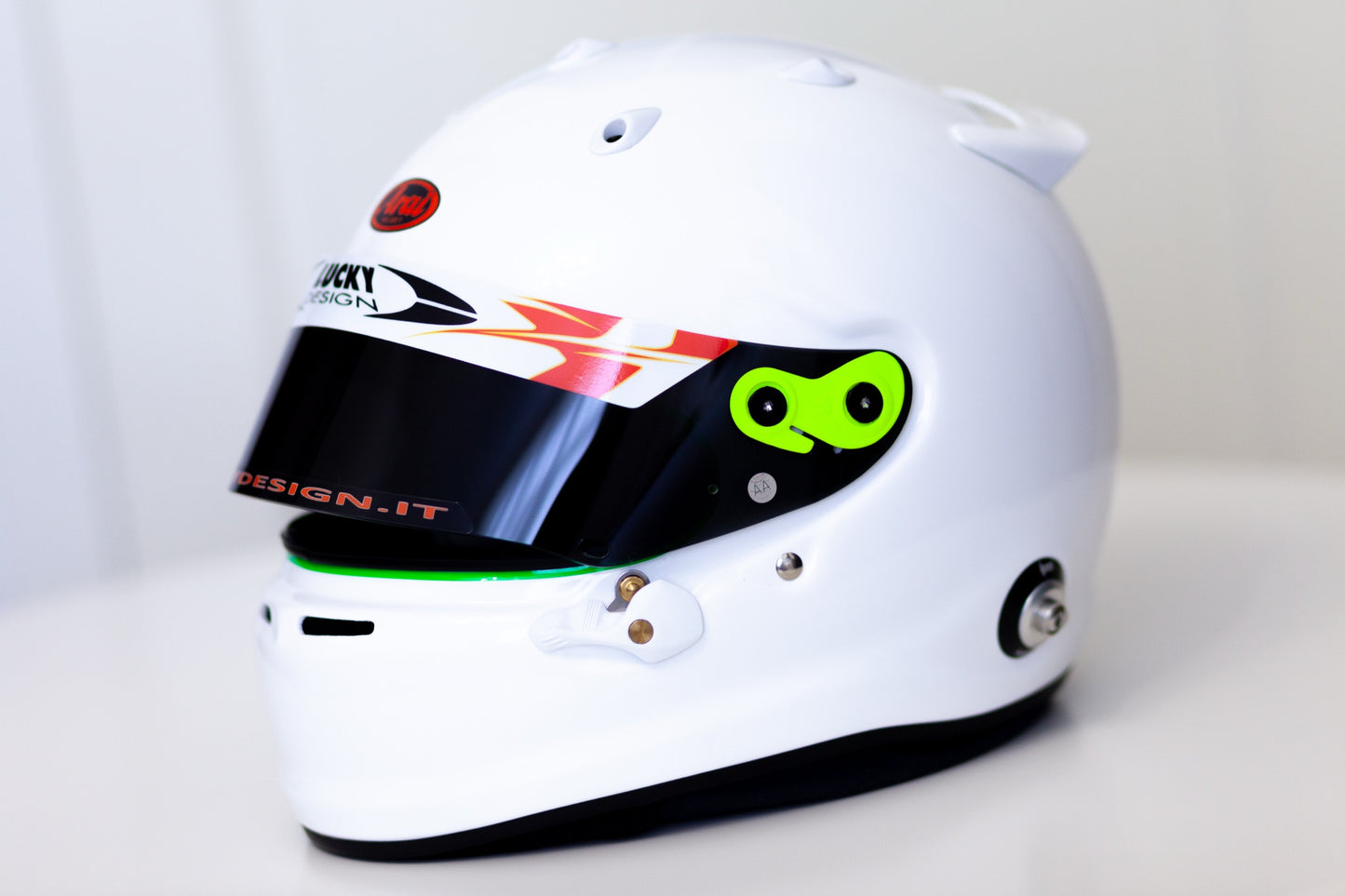 Lucky Design visor stripe for helmet (Karting, Motorsport, Moto)