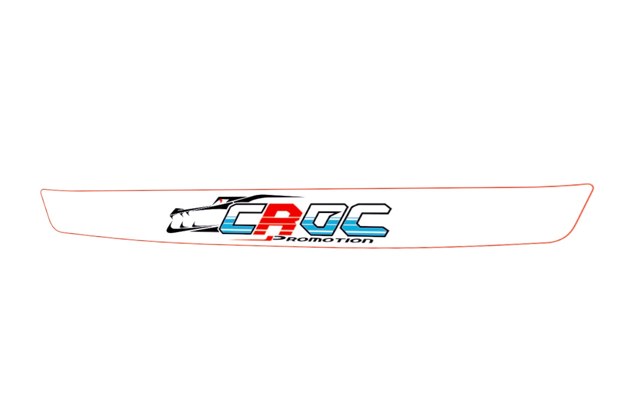 CROC Promotion Kart Helmet visor Sticker (Karting, Motorsport)