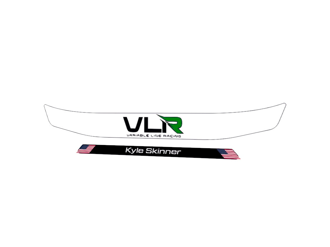 VLR Kart visor stripe for helmet (Karting, Motorsport, Moto)