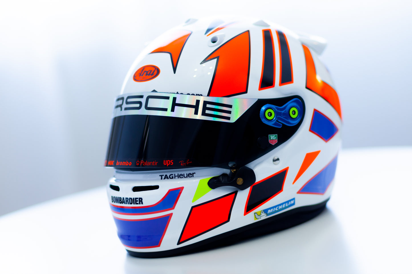 MONZA Stickers with part FLUO for helmet (design pack+sponsor kit) (Karting, Motorsport)
