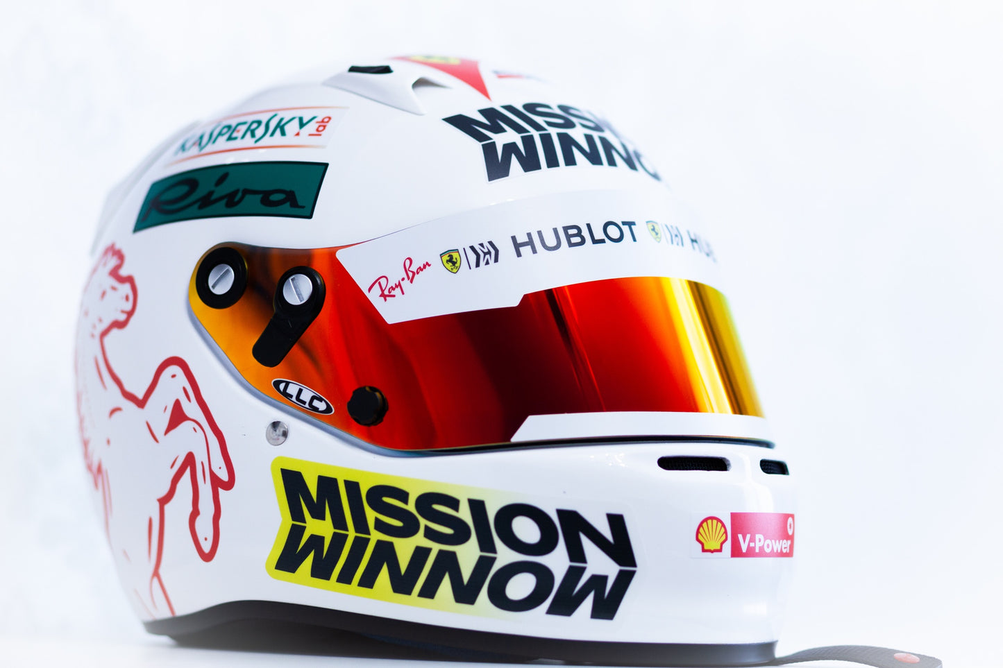 VETTEL 2019 FULL Helmet Sticker Pack (design pack) (Karting, Motorsport, Moto)