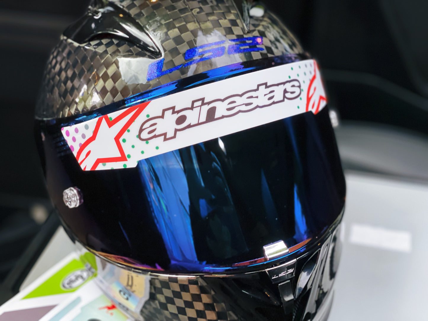 LS2 Helmet visor Sticker (Karting, Motorsport)