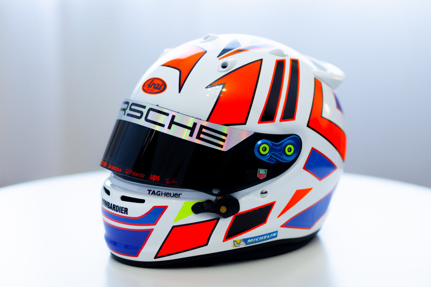 MONZA Stickers with part FLUO for helmet (design pack+sponsor kit) (Karting, Motorsport)