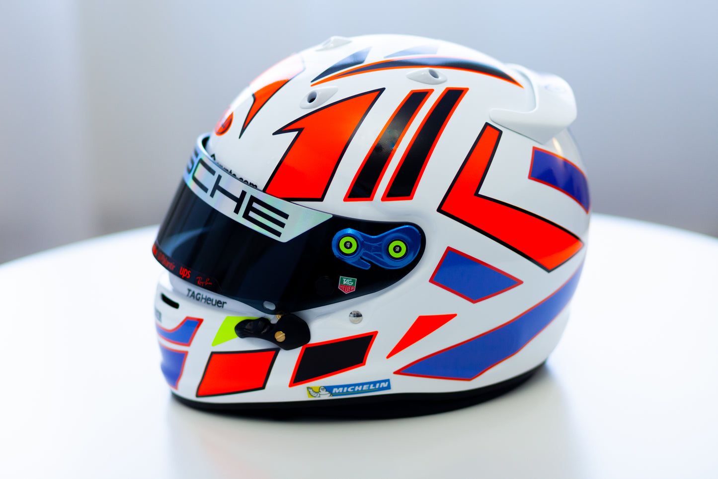 MONZA Stickers with part FLUO for helmet (design pack+sponsor kit) (Karting, Motorsport)